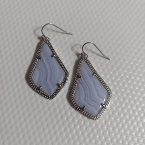 Kendra Scott 'Alex' Silver/Lilac Earrings